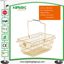 Supermarket Metal Shopping Basket with Handle